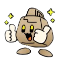 キャラクター,石,手,笑顔,かわいい,アニメスタイル