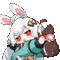 キャラクター,ウサギ耳,アニメスタイル,ガンアクション,ロリータファッション