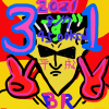 カラフル,ポップアート,数字,手書き,キャラクター,平氏,2021