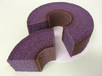 バウムクーヘン,紫色,ケーキ,スイーツ,デザート