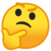 考える,疑問,思案,表情,絵文字