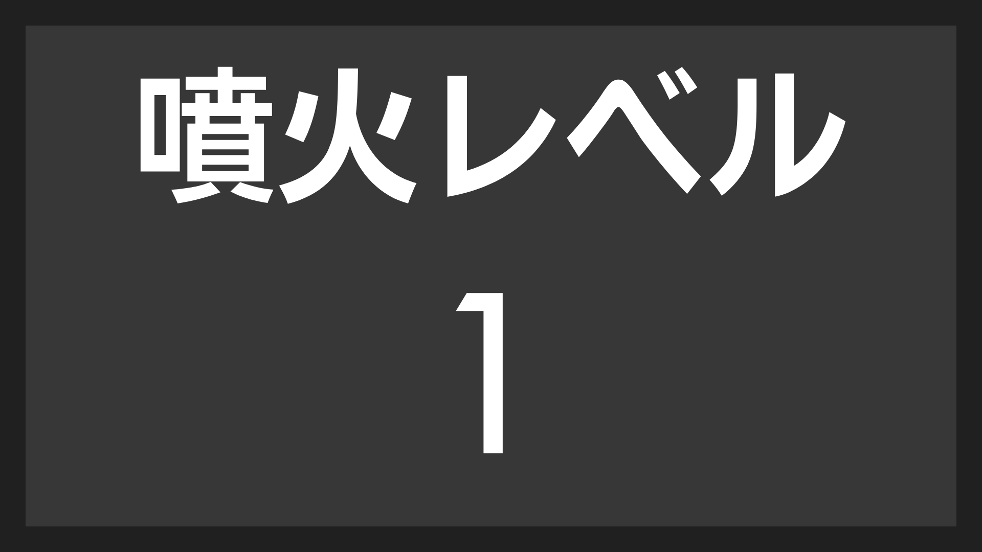 噴火レベル,1,表示,看板,警告