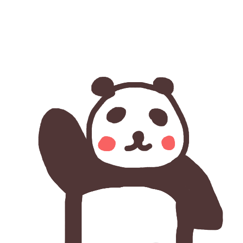 パンダ,イラスト,かわいい,動物,手を上げる