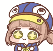 イラスト,可愛い,キャラクター,カエル帽子,ちびキャラ