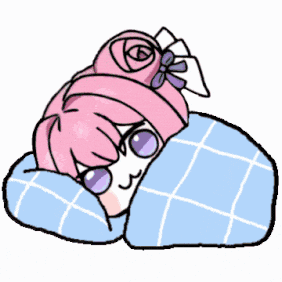 かわいい,ちびキャラ,ピンク髪,紫目,毛布,チェック柄,アニメーション,アイコン,バラ髪飾り
