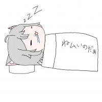 ねむいのだぁ,猫耳,寝ている,Z,キャラクター,布団,ゆっくり