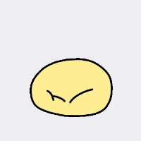 イラスト,シンプル,黄色,キャラクター,もち,ゆるキャラ